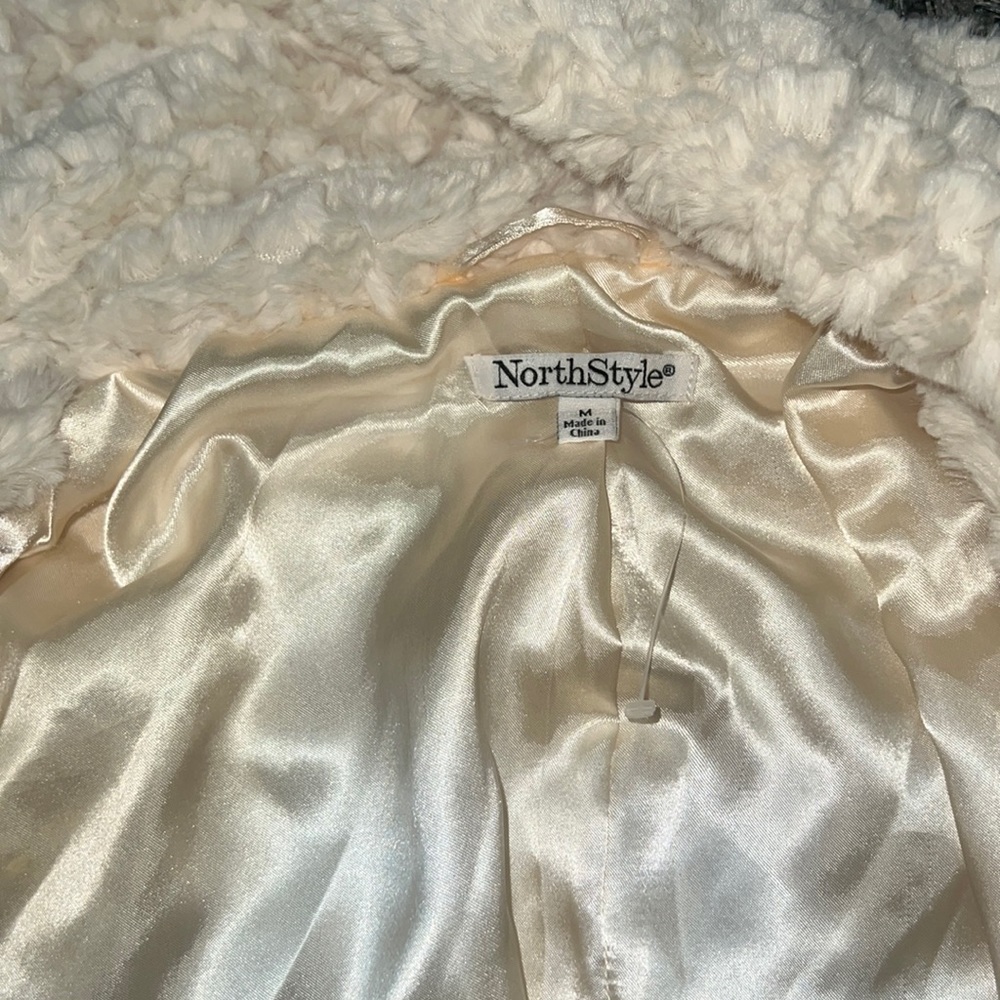 Cream furry coat